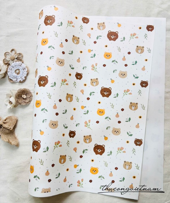 Giấy gói quà Fo Kem - B39